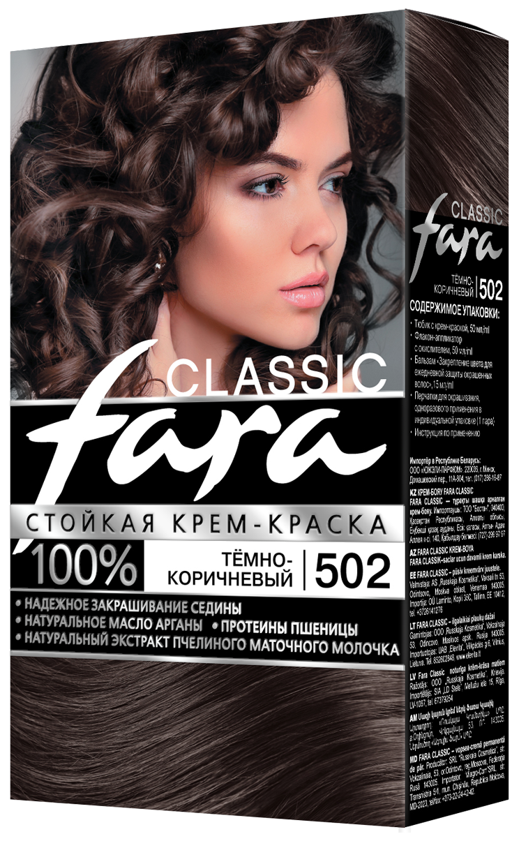 Краска д/волос Фара 502 темн.коричн.