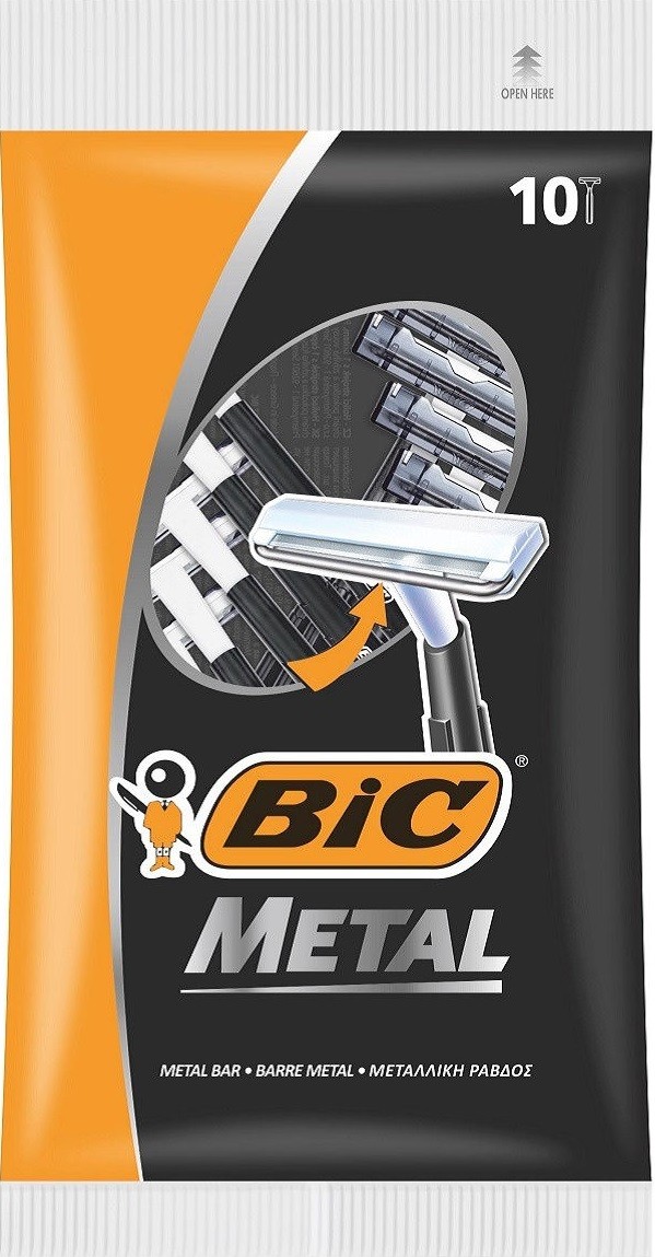 BIC Станок однор. 1лезвие Metal с защ.металл.полосой (10шт)