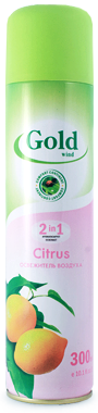 Освежитель GOLD WIND Citrus 300мл /12шт в кор