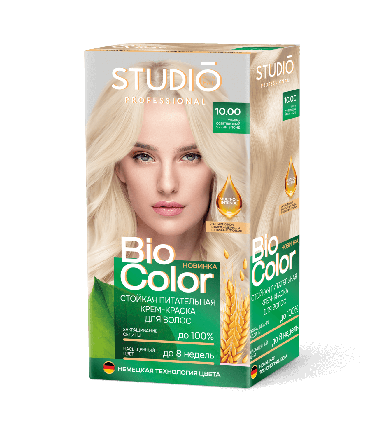 Стойкая крем-краска д/волос Biocolor(Биоколор) 10.00 ультраосветл.блонд 50/50/15мл