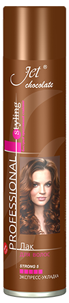 Лак Джет (Jet chocolate) Strong(5) maxi 300мл /12шт в кор