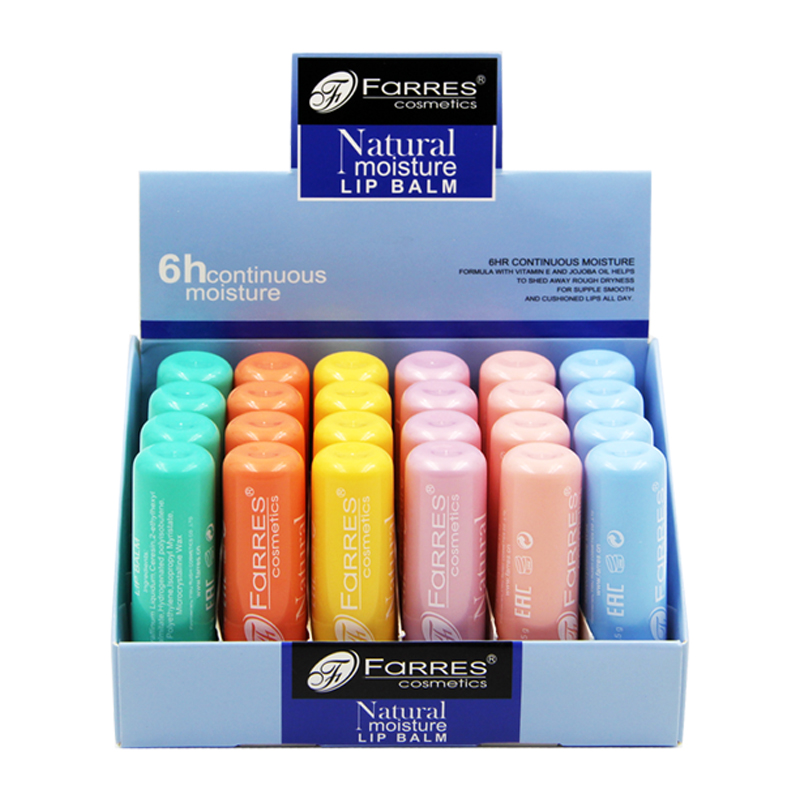 Farres Гигиеническая помада "Увлажняющий бальзам" 24шт